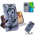 For Xiaomi Mi CC9 Pro / Note 10 / Note 10 Pro Combined Pattern Magnetic Attraction Horizontal Flip Leather Case, Support Holder & Card Slot & Wallet(Tiger) - 1