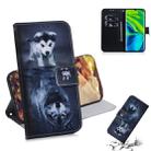 For Xiaomi Mi CC9 Pro / Note 10 / Note 10 Pro Combined Pattern Magnetic Attraction Horizontal Flip Leather Case, Support Holder & Card Slot & Wallet(Wolf and Dog) - 1