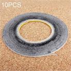 10 PCS 1mm Double Sided Adhesive Sticker Tape for Phone Touch Panel Repair, Length: 50m(Black) - 1