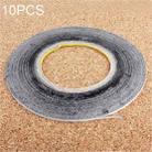 10 PCS 2mm Double Sided Adhesive Sticker Tape for Phone Touch Panel Repair, Length: 50m(Black) - 1