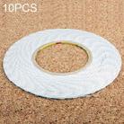 10 PCS 2mm Double Sided Adhesive Sticker Tape for Phone Touch Panel Repair, Length: 50m(White) - 1