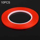 10 PCS 2mm Width Double Sided Adhesive Sticker Tape, Length: 25m(Red) - 1