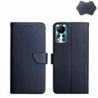 For Infinix Hot 11s NFC Genuine Leather Fingerprint-proof Horizontal Flip Phone Case(Blue) - 1