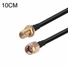 RP-SMA Male to SMA Female RG174 RF Coaxial Adapter Cable, Length: 10cm - 1