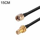 RP-SMA Male to RP-SMA Female RG174 RF Coaxial Adapter Cable, Length: 15cm - 1