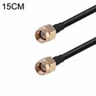 RP-SMA Male to RP-SMA Male RG174 RF Coaxial Adapter Cable, Length: 15cm - 1