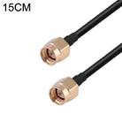 SMA Male to SMA Male RG174 RF Coaxial Adapter Cable, Length: 15cm - 1