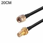 RP-SMA Male to RP-SMA Female RG174 RF Coaxial Adapter Cable, Length: 20cm - 1