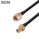 SMA Male to RP-SMA Female RG174 RF Coaxial Adapter Cable, Length: 30cm - 1