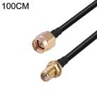 SMA Male to RP-SMA Female RG174 RF Coaxial Adapter Cable, Length: 1m - 1