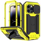 For iPhone 14 Pro R-JUST Shockproof Life Waterproof Dust-proof Case(Yellow) - 1