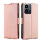 For vivo Y77 5G Global Ultra-thin Voltage Side Buckle Leather Phone Case(Rose Gold) - 1