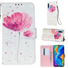 For Huawei P30 Lite 3D Painting Horizontal Flip Leather Case with Holder & Card Slot & Wallet & Lanyard(Pink Flower) - 1