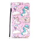 For Huawei P40 Lite 3D Painting Horizontal Flip Leather Case with Holder & Card Slot & Wallet & Lanyard(Pink Pony) - 1