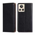 For Realme GT2 Explorer Master Gloss Oil Solid Color Magnetic Leather Phone Case(Black) - 1