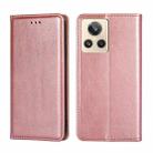 For Realme GT2 Explorer Master Gloss Oil Solid Color Magnetic Leather Phone Case(Rose Gold) - 1