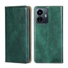 For vivo Y77 5G Global Gloss Oil Solid Color Magnetic Leather Phone Case(Green) - 1