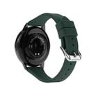 22mm Universal T-buckle Silicone Watch Band(Olive Green) - 1