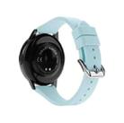 22mm Universal T-buckle Silicone Watch Band(Lake Blue) - 1