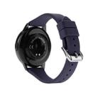 22mm Universal T-buckle Silicone Watch Band(Midnight Blue) - 1