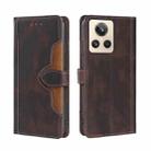 For Realme GT2 Explorer Master Skin Feel Magnetic Buckle Leather Phone Case(Brown) - 1