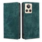 For Realme GT2 Explorer Master RFID Anti-theft Brush Magnetic Leather Phone Case(Green) - 1