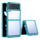 For Samsung Galaxy Z Flip3 5G Colorful Series Acrylic + TPU Phone Case(Transparent Blue) - 1