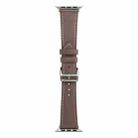 Single Lap Microfiber Leather Watch Band For Apple Watch Ultra 49mm / Series 8&7 45mm / SE 2&6&SE&5&4 44mm / 3&2&1 42mm(Brown) - 1
