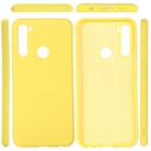 For Galaxy A21 Solid Color Liquid Silicone Anti-fall Full Coverage Mobile Phone Protective Case(Yellow) - 3