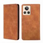 For Realme GT2 Explorer Master Skin Feel Magnetic Horizontal Flip Leather Phone Case(Light Brown) - 1