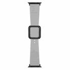 Black Square Buckle Silicone Watch Band For Apple Watch Ultra 49mm / Series 8&7 45mm / SE 2&6&SE&5&4 44mm / 3&2&1 42mm(Cloud Grey) - 1