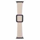 Black Square Buckle Silicone Watch Band For Apple Watch Ultra 49mm / Series 8&7 45mm / SE 2&6&SE&5&4 44mm / 3&2&1 42mm(Light Pink) - 1