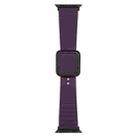 Black Square Buckle Silicone Watch Band For Apple Watch Series 9&8&7 41mm / SE 3&SE 2&6&SE&5&4 40mm / 3&2&1 38mm(Crimson Cherry) - 1