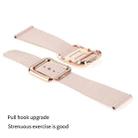 Black Square Buckle Silicone Watch Band For Apple Watch Series 8&7 41mm / SE 2&6&SE&5&4 40mm / 3&2&1 38mm(Red) - 4