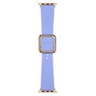 Rose Gold Square Buckle Silicone Watch Band For Apple Watch Ultra 49mm / Series 8&7 45mm / SE 2&6&SE&5&4 44mm / 3&2&1 42mm(Lavender) - 1