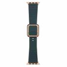 Rose Gold Square Buckle Silicone Watch Band For Apple Watch Ultra 49mm / Series 8&7 45mm / SE 2&6&SE&5&4 44mm / 3&2&1 42mm(Olive Green) - 1