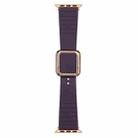 Rose Gold Square Buckle Silicone Watch Band For Apple Watch Series 8&7 41mm / SE 2&6&SE&5&4 40mm / 3&2&1 38mm(Crimson Cherry) - 1