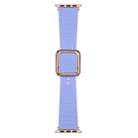 Rose Gold Square Buckle Silicone Watch Band For Apple Watch Series 8&7 41mm / SE 2&6&SE&5&4 40mm / 3&2&1 38mm(Lavender) - 1