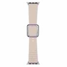 Silver Square Buckle Silicone Watch Band For Apple Watch Ultra 49mm / Series 8&7 45mm / SE 2&6&SE&5&4 44mm / 3&2&1 42mm(Light Pink) - 1