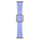 Silver Square Buckle Silicone Watch Band For Apple Watch Series 8&7 41mm / SE 2&6&SE&5&4 40mm / 3&2&1 38mm(Lavender) - 1