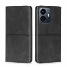 For vivo Y77 5G Global Cow Texture Magnetic Leather Phone Case(Black) - 1