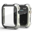 2 in 1 PC Frame + Screen Tempered Glass Film Protective Case For Apple Watch Series 9 / 8 / 7 41mm(Starlight) - 1