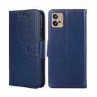 For Motorola Moto G32 4G Crystal Texture Leather Phone Case(Royal Blue) - 1