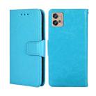 For Motorola Moto G32 4G Crystal Texture Leather Phone Case(Sky Blue) - 1