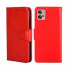 For Motorola Moto G32 4G Crystal Texture Leather Phone Case(Red) - 1