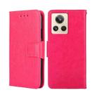 For Realme GT2 Explorer Master Crystal Texture Leather Phone Case(Rose Red) - 1