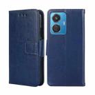 For vivo iQOO Z6 44W/T1 Snapdragon 680 Crystal Texture Leather Phone Case(Royal Blue) - 1