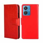 For vivo iQOO Z6 44W/T1 Snapdragon 680 Crystal Texture Leather Phone Case(Red) - 1