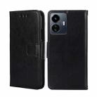 For vivo Y77 5G Global Crystal Texture Leather Phone Case(Black) - 1