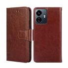 For vivo Y77 5G Global Crystal Texture Leather Phone Case(Brown) - 1